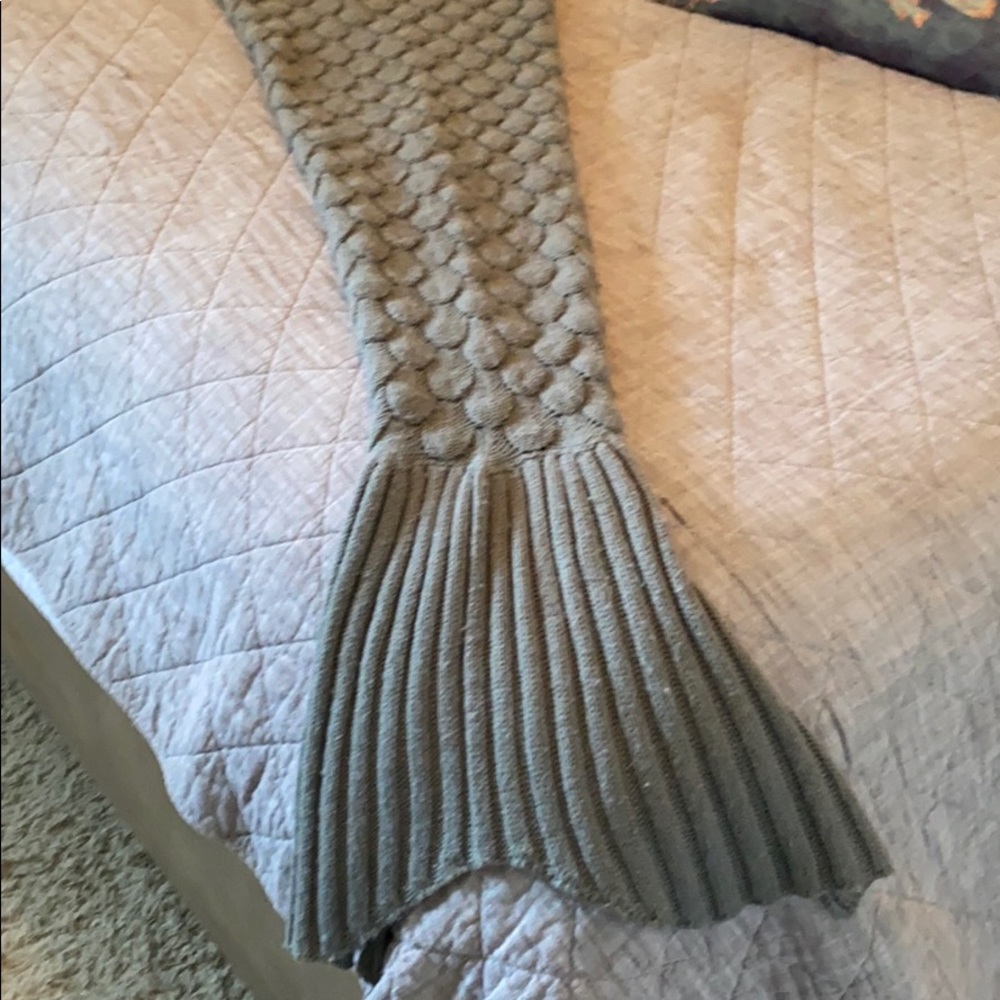 SOLD MERMAID PILLOW AND MERMAID TAIL BLANKET - Picture 6 of 9